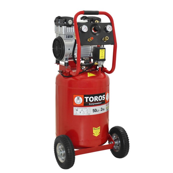 TOROS: ΑΕΡΟΣΥΜΠΙΕΣΤΗΣ ΧΑΜΗΛΟΥ ΘΟΡΥΒΟΥ  OILFREE 50LT, 2HP