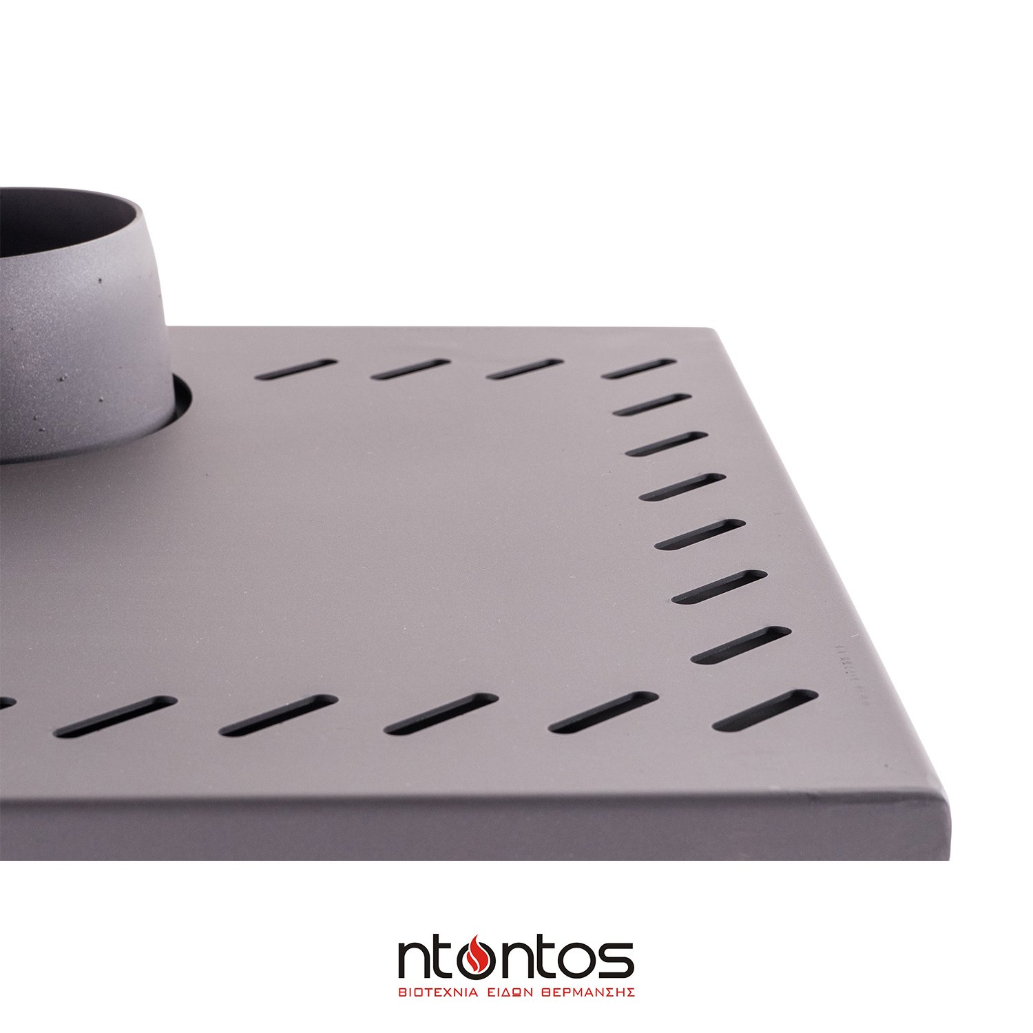 Ntontos Νο5 Μεταλλική Ξυλόσομπα 16kW Γκρι - Image 5