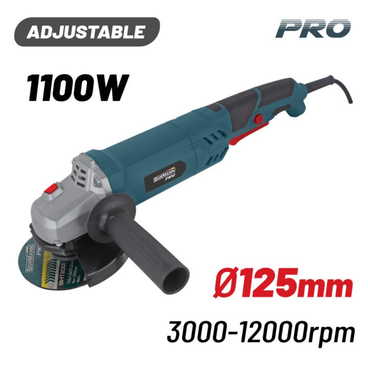 BORMANN Pro BAG1105 Τροχός Ρυθμιζόμενος 1100W, Φ125mm, 3000-12000rpm