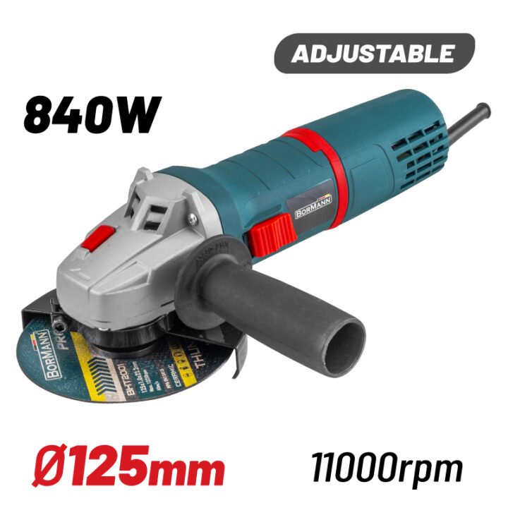 BORMANN BAG8000 Γωνιακός Τροχός Ρυθμιζόμενος 840W, Φ125mm