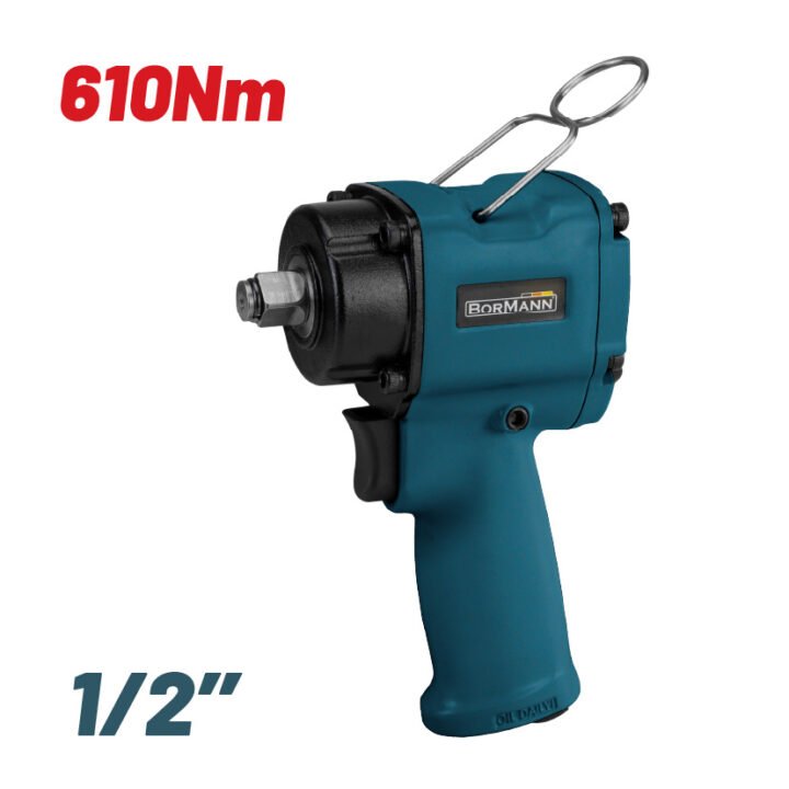 BORMANN BAT6120 Αερόκλειδο 1/2", Μικρού Μήκους, Συνεχής Ροπή 610Nm
