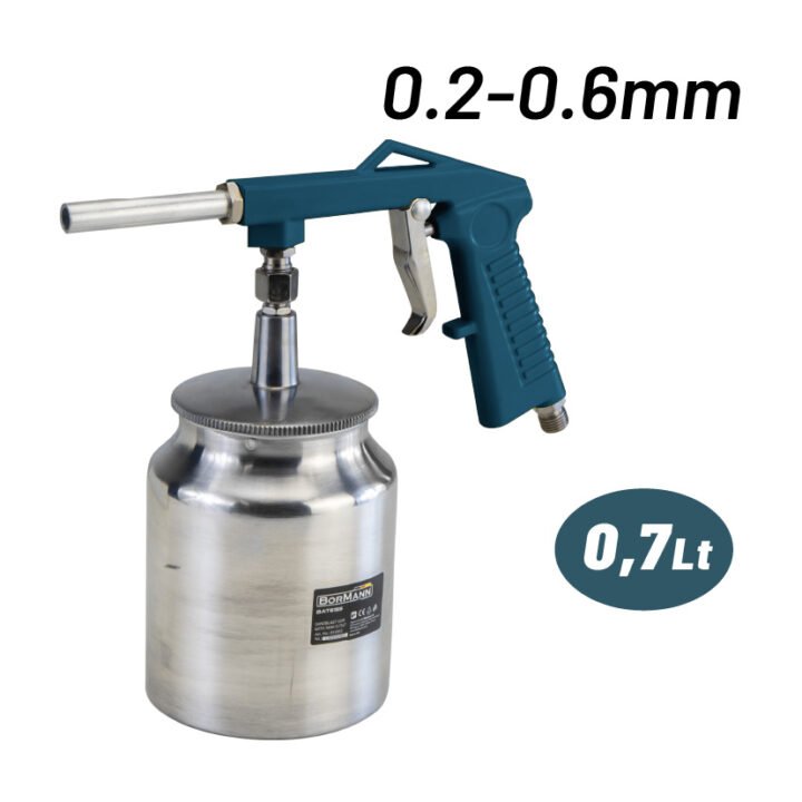 BORMANN BAT6155 Πιστόλι Αμμοβολής με Δοχείο 0.75Lt, 0.2-0.6mm