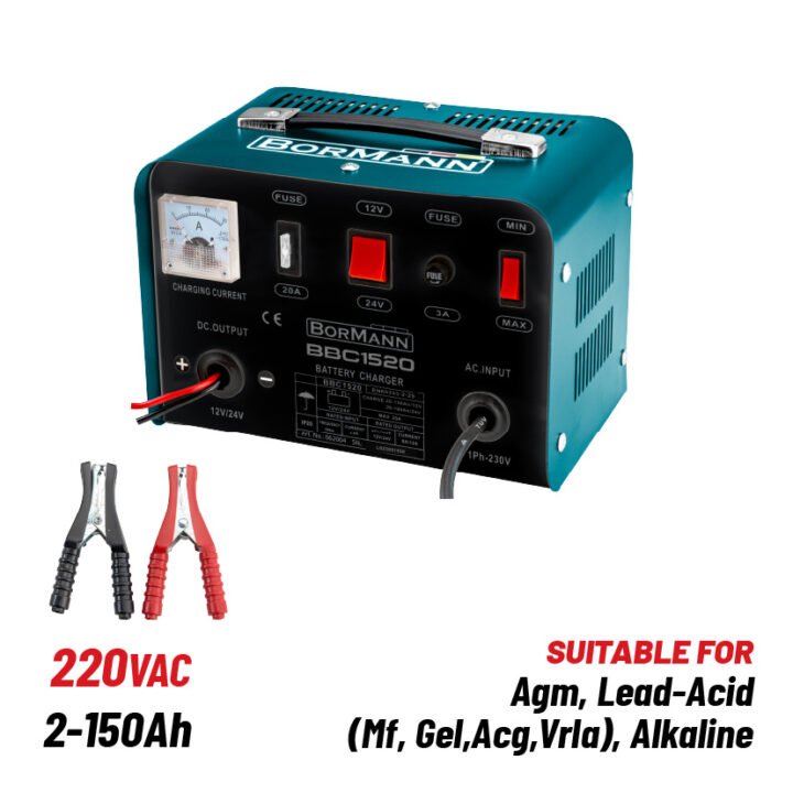 BORMANN Φορτιστης Μπαταριων 12/24V, Max 20A