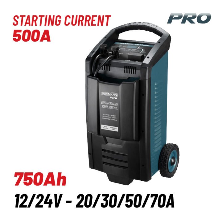 BORMANN Pro BBC7550 Φορτιστής-Συντηρητής-Εκκινητής Μπαταριών 12/24V - 500A