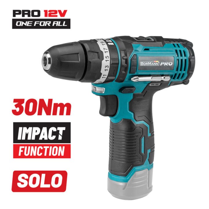 BORMANN Pro BBP2200 Κρουστικό Δραπανοκατσάβιδο Μπαταρίας 12V,Li-Ion,25Nm,SOLO
