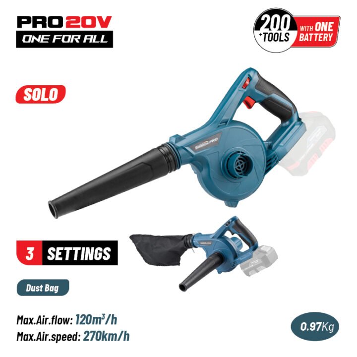BORMANN Pro BBP3700 Φυσητήρας-Απορροφητήρας Μπαταρίας 20V, SOLO
