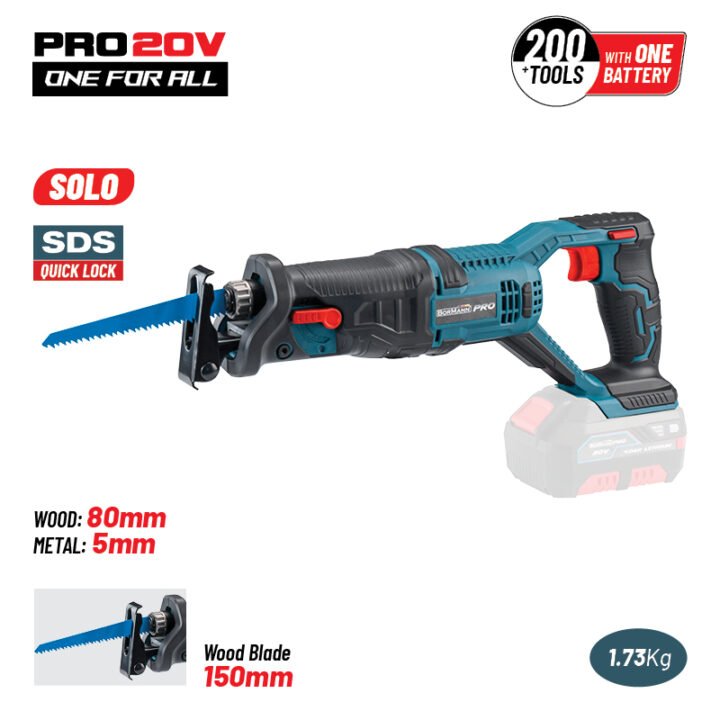 BORMANN Pro BBP3800 Σπαθόσεγα Μπαταρίας 20V Li-Ion, SOLO