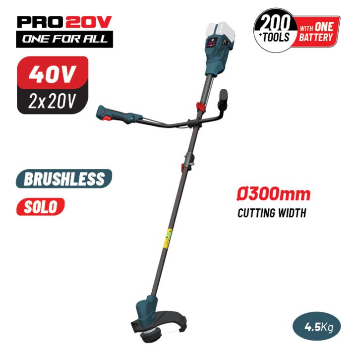 BORMANN Pro BBP4602 Θαμνοκοπτικό 40V Brushless Μπαταρίας,Li-Ion,SOLO