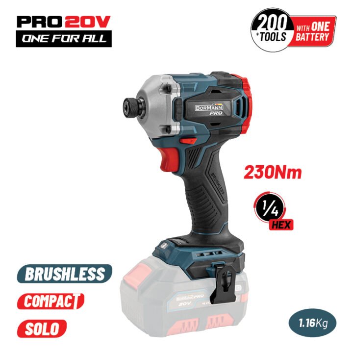 BORMANN Pro BBP5153 Παλμικό Κατσαβίδι Compact,Brushless 20V, SOLO