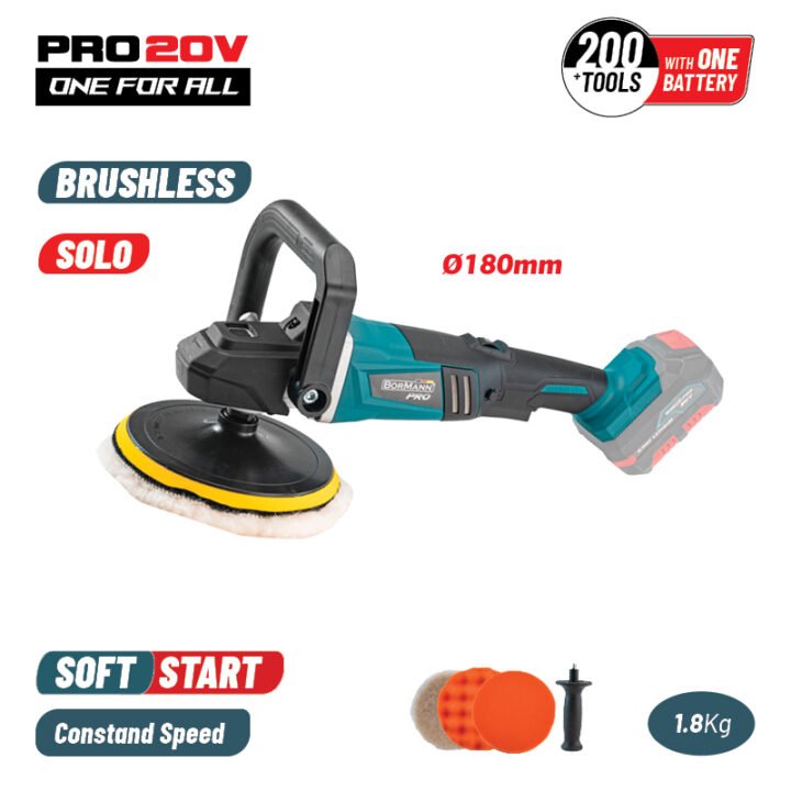 BORMANN Pro BBP5160 Αλοιφαδόρος Ρυθμιζόμενος Brushless Μπαταρίας 20V, Li-Ion, 900-2400rpm, SOLO