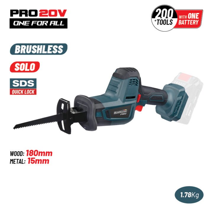 BORMANN Pro BBP5180 Σπαθόσεγα Brushless Μπαταρίας 20V, SOLO