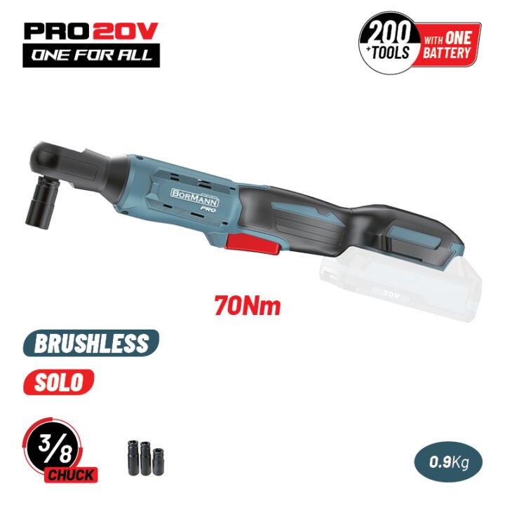 BORMANN Pro BBP5423 Ηλεκτρική Καστάνια Μπαταρίας 20V,Li-Ion,70Nm,0-320rpm,3/8",SOLO