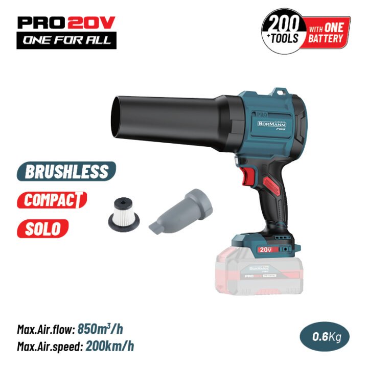BORMANN Pro BBP5442 Φυσητήρας-Απορροφητήρας Compact,Brushless Μπαταρίας 20V, SOLO