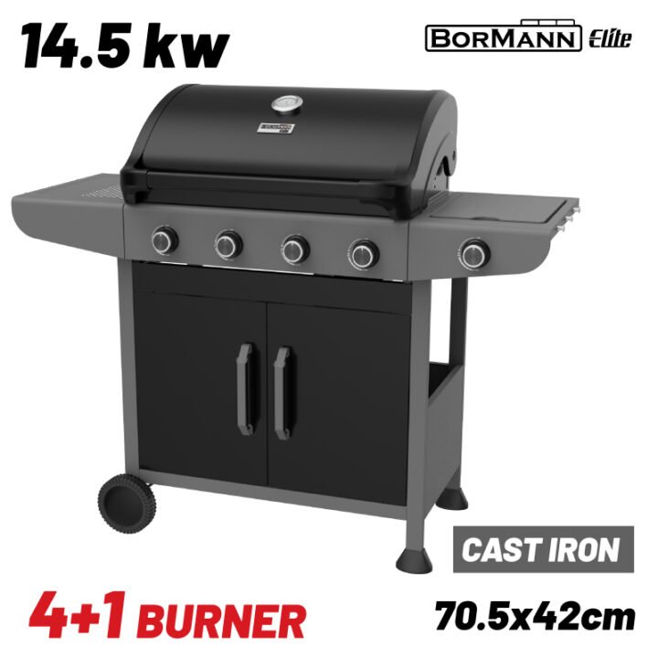 BORMANN Elite BBQ6041 Ψησταριά Υγραερίου FORGE 4+1 Εστιών με Μαντεμένια Σχάρα