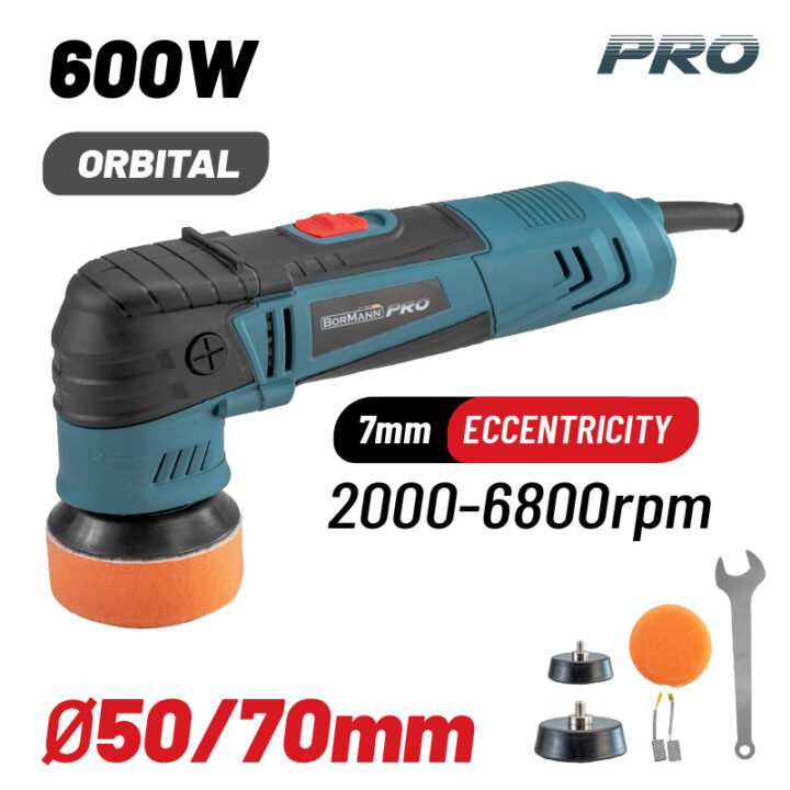 BORMANN Pro BCP3050 Αλοιφαδόρος Έκκεντρος 600W, 50mm/75mm, 2000-6800Rpm, με Προεκκίνηση