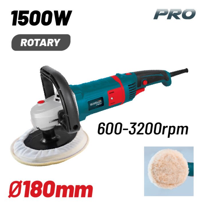 BORMANN Pro BCP3500 Αλοιφαδόρος 1500W, Φ180mm, 600-3200rpm