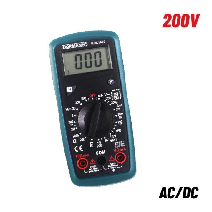 BORMANN BDC1000 Πολύμετρο Ψηφιακό AC/DC 200V