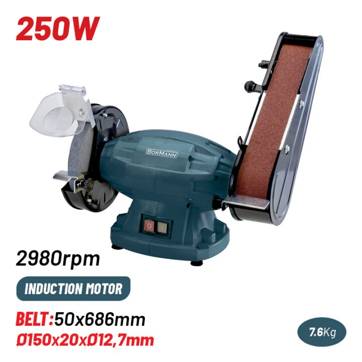 BORMANN BDT1520 Δίδυμος Τροχός 350W, 150mm, Με Ταινία 50X686mm
