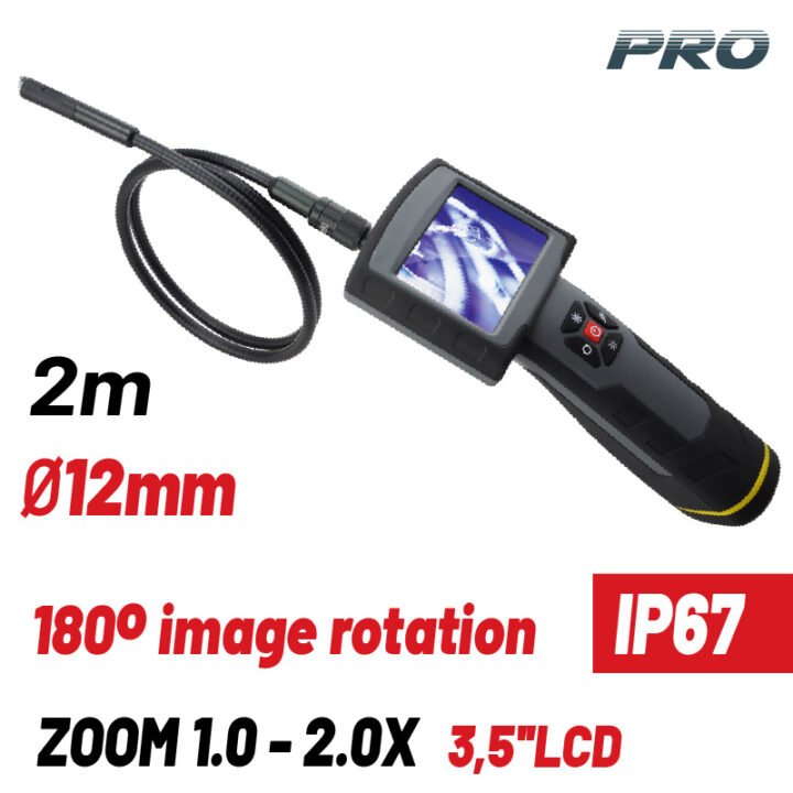 BORMANN Pro BEC1100 Ενδοσκοπική Κάμερα, 2m, 640x480p, LCD 3.5"