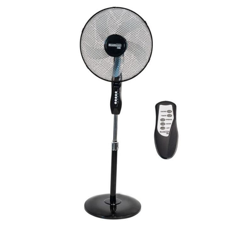 BORMANN Elite BFN6020 Ανεμιστήρας Ορθοστάτης 40CM,40W με Τηλεχειριστήριο, Μαύρο