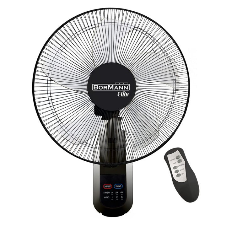 BORMANN Elite BFN7110 Ανεμιστήρας Επιτοίχιος, 40CM, 50W, Με Τηλεχειριστήριο, Μαύρο