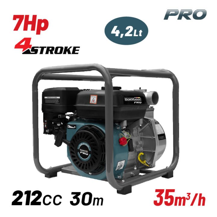 BORMANN Pro BGB1052 Αντλία Βενζίνης 2''X2'', 212cc,30m,35m³/h