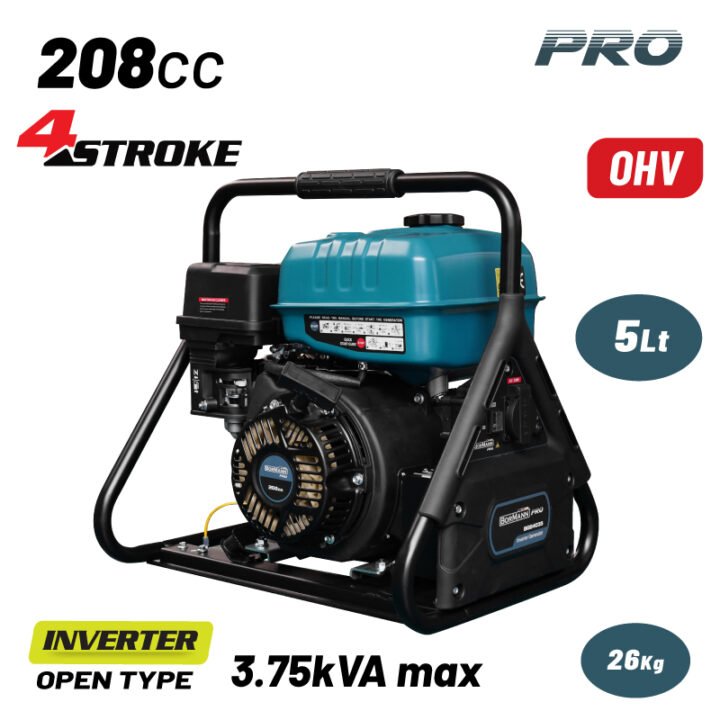 BORMANN Pro BGB4035 Γεννήτρια Βενζίνης Inverter Ανοιχτού Τύπου 3000W,208cc,1x16A