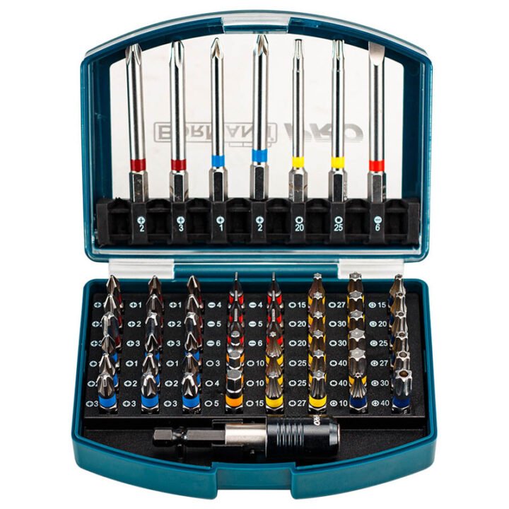 BORMANN Pro BHT1610 Σετ Μύτες & Αντάπτορας, ΑτσάλιS2, 56τεμ