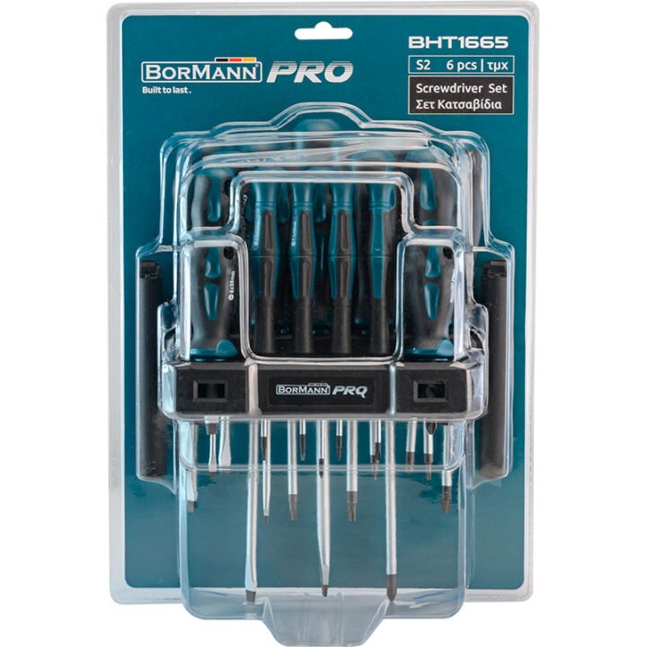BORMANN Pro BHT1665 Σετ 20τεμ Κατσαβίδια (7xSL, 5xPH, 4xTorx & 4xPrecision),S2