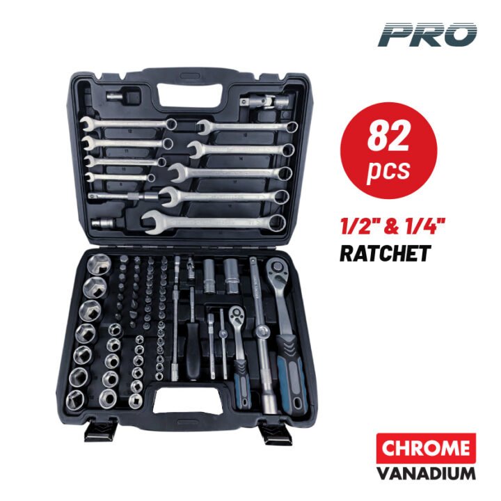 BORMANN Pro BHT5120 Σετ Καρυδάκια 1/4'' & 1/2'' με Καστάνια και Γερμανοπολύγωνα