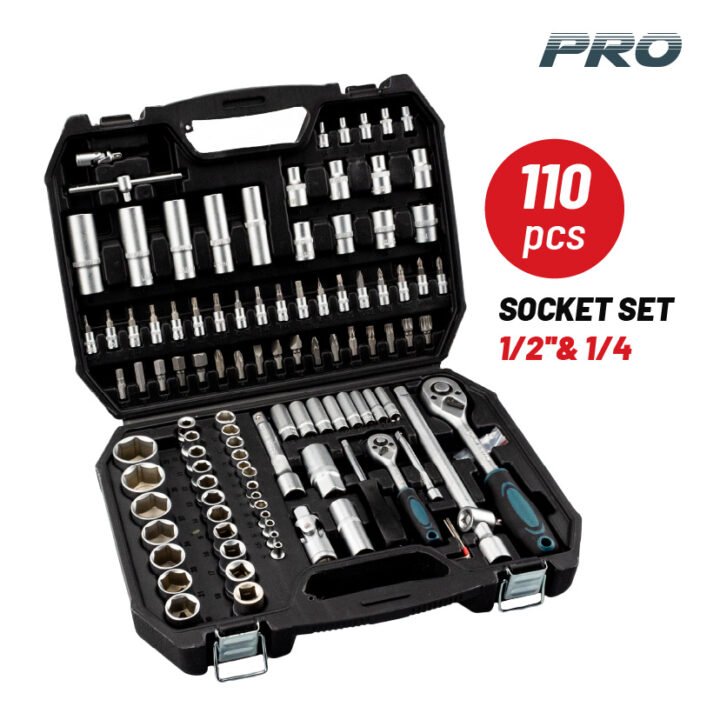 BORMANN Pro BHT5180 Καρυδάκια 1/2''& 1/4'' Σετ 110τεμ