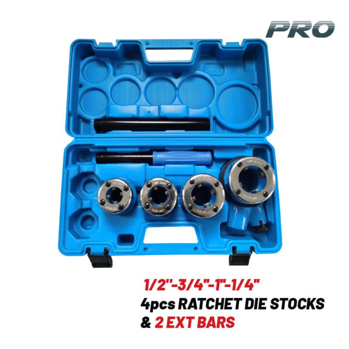 BORMANN Pro BHT7826 Σετ Κασετίνα Φιλιέρες 1/2"-3/4''-1''-1/4'', 2 Μπάρες Προέκτασης,4τμχ