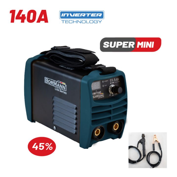 BORMANN BIW1545 Ηλεκτροκόλληση Inverter 140A,με Ψηφιακή Οθόνη & Εξαρτήματα
