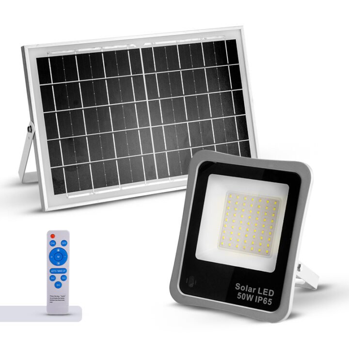BORMANN BLF2150 Προβολέας Ηλιακός Led 50W, Αδιάβροχος, Φωτοβολταϊκό Πάνελ,Αισθητήρα Φωτος