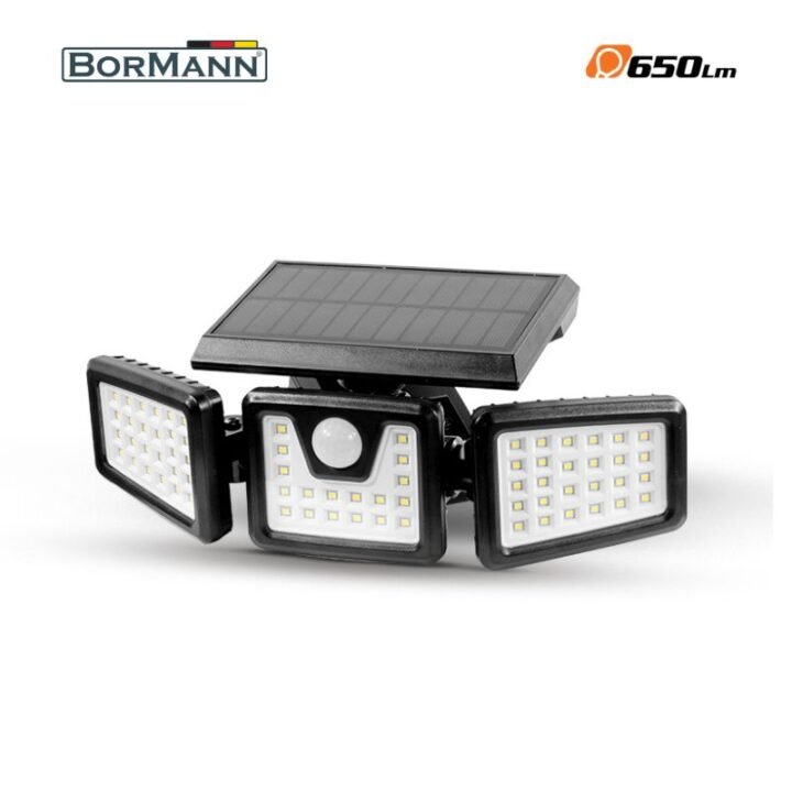 BORMANN BLF4000 Ηλιακός Προβολέας Led Ασφαλείας 6.5W, Ανιχνευτή Κίνησης