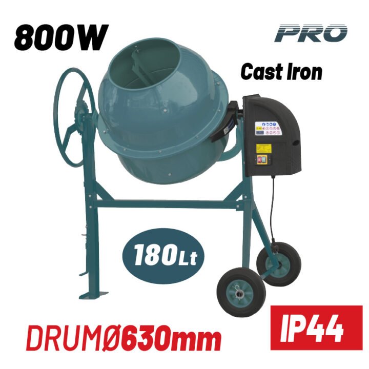 BORMANN Pro BMX1810 Μπετονιέρα Ηλεκτρική, 180Lt, 800W