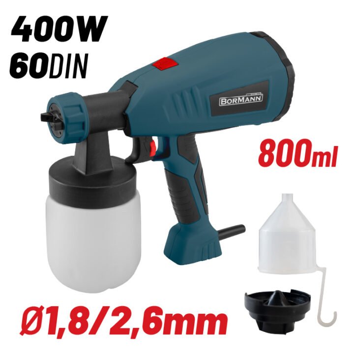 BORMANN BPG8100 Πιστόλι Βαφής Ηλεκτρικό HVLP 400W, 800ml
