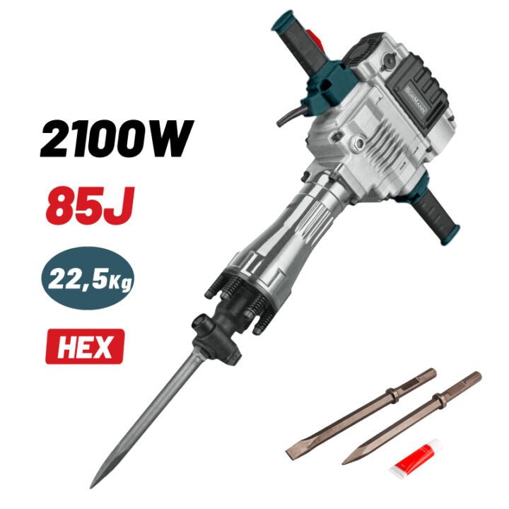 BORMANN BPH2200 Κατεδαφιστικό Πιστολέτο 2100W,85J, βαλίτσα με εξαρτήματα