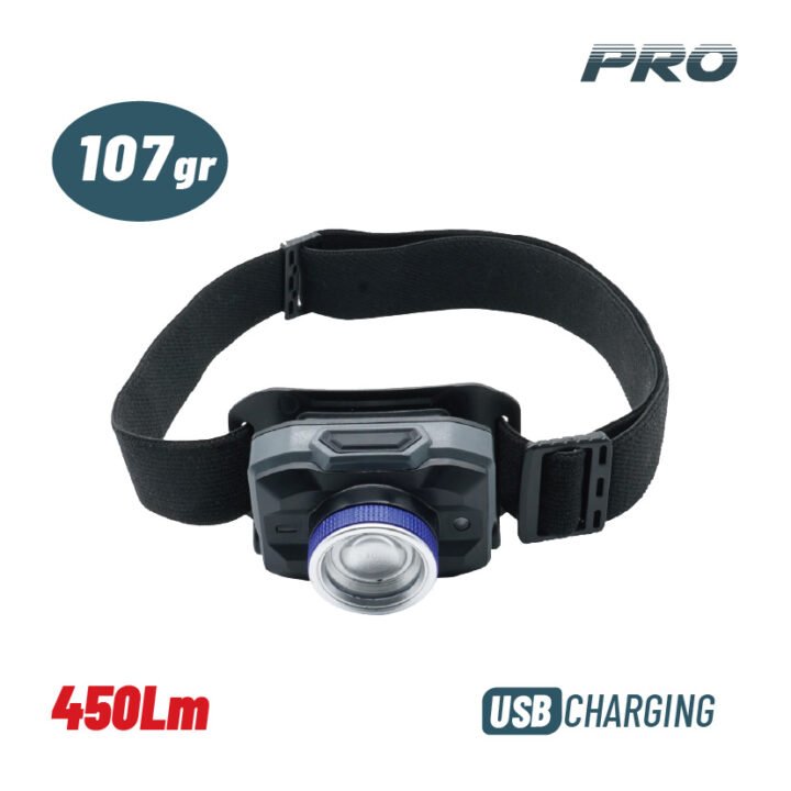 BORMANN Pro BPR6031 Φακός Κεφαλής Επαναφορτιζόμενος, 450Lm, Αδιάβροχος