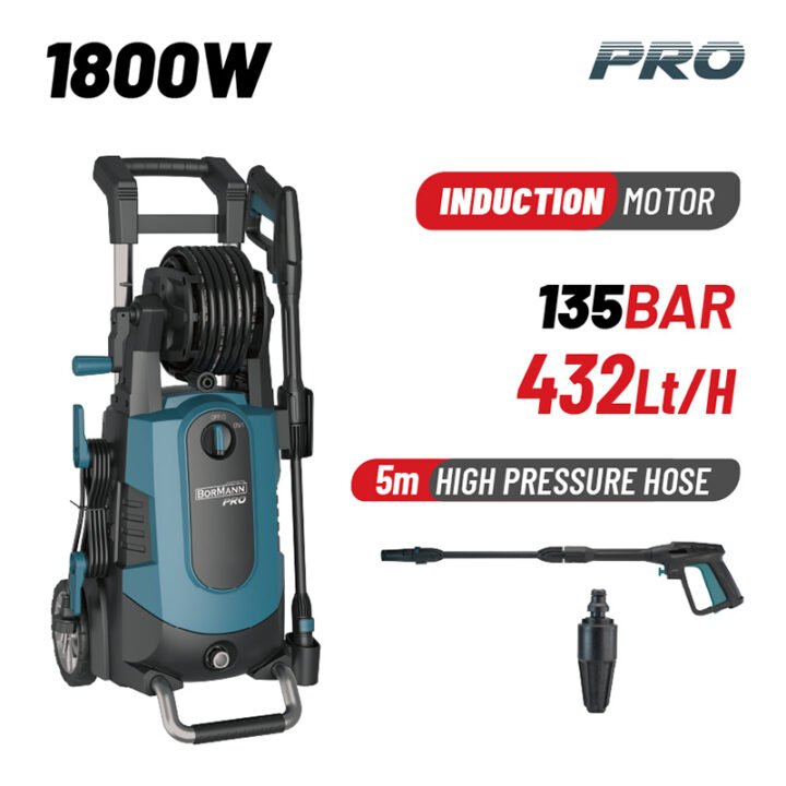 BORMANN Pro BPW4300 Πλυστικό Υψηλής Πίεσης 1800W, 135Bar, 432Lt/h