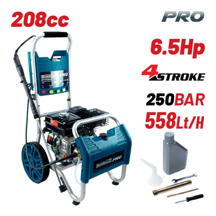 BORMANN Pro BPW5300 Πλυστικό Βενζινοκίνητο 250Bar/208cc, 558L/h, 6.5Hp