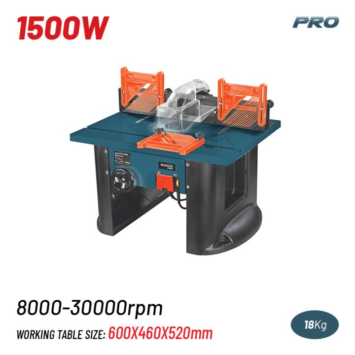 BORMANN Pro BRT1500 Επιτραπέζιο Ρούτερ 1500W, Ύψος εργασίας 0-40mm