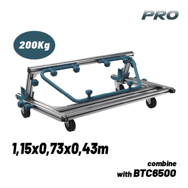 BORMANN Pro BTC6502 Καρότσι Μεταφοράς Πλακιδίων Αλουμινίου, Πτυσσόμενο,Μέγιστο Βάρος 200kg