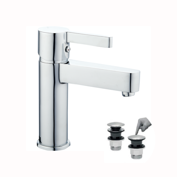 BORMANN Elite BTW3375 Μπαταρία Νιπτήρα Violet, 35mm, Αναμεικτική, 720G, Με Pop Up