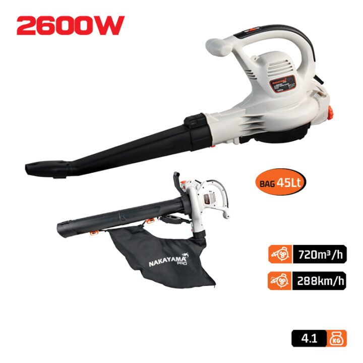 NAKAYAMA Pro EB3600 Φυσητήρας Απορροφητήρας Φύλλων 2600W