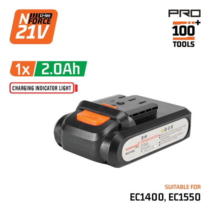 NAKAYAMA Pro EC1401 Μπαταρία 21V, 2.0Ah για Ψαλίδι Κλάδου EC1400