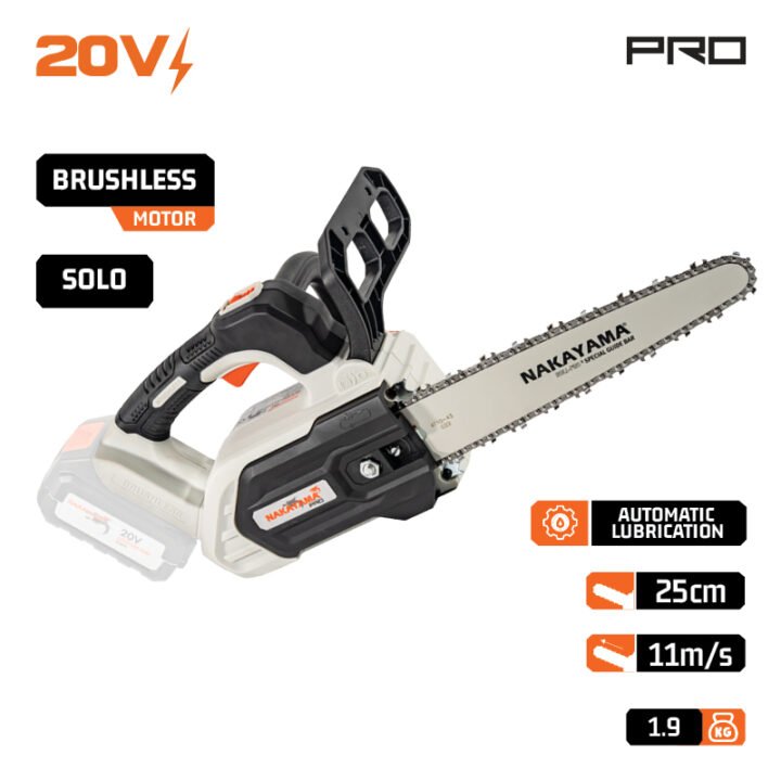 NAKAYAMA Pro EC3000 Αλυσοπρίονο Κλαδευτικό Brushless 20V, SOLO