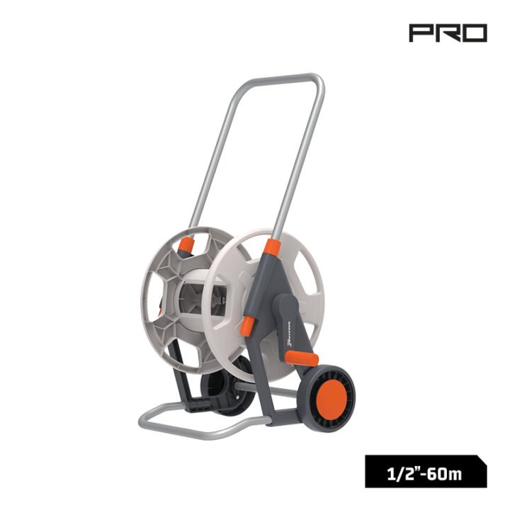 NAKAYAMA Pro GH9165 Ανέμη Λάστιχου Ποτίσματος Τροχήλατη, Με Τηλεσκοπική Λαβή,  Max. 60m 1/2''