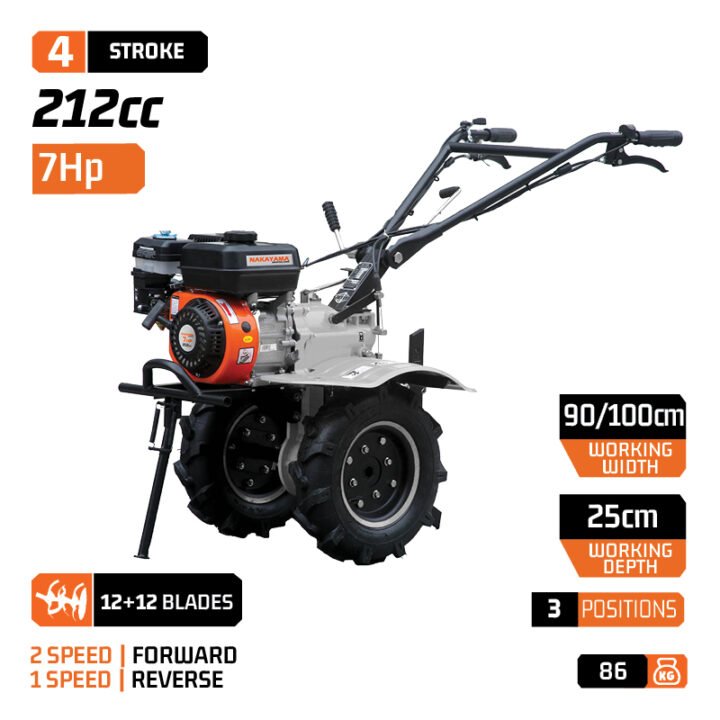 NAKAYAMA MB7000Classic Σκαπτικό Βενζίνης 7Ηp 2Εμπρός+1Όπισθεν, Πλάτος 90-100cm