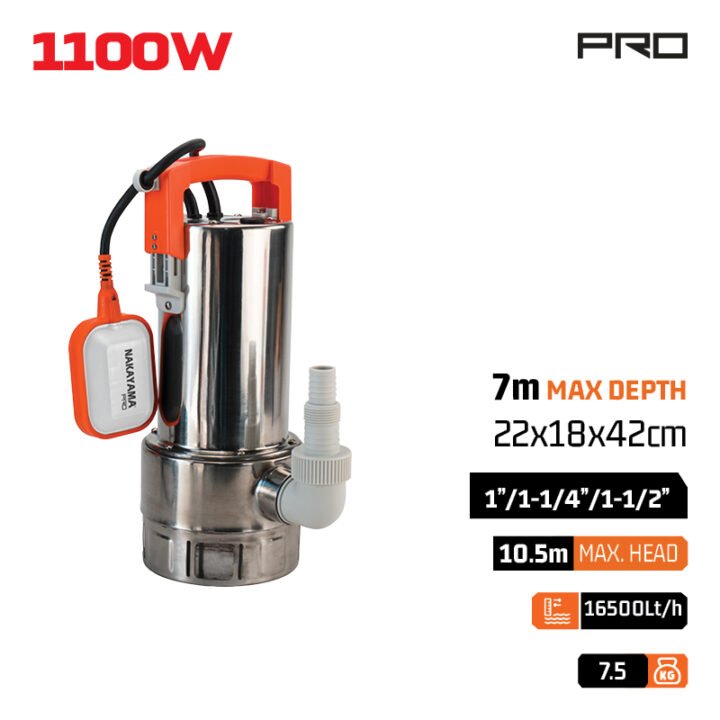 NAKAYAMA Pro NP1060 Αντλία Ακαθάρτων 1100W